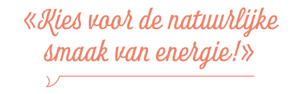 Natuurlijke smaak van energie